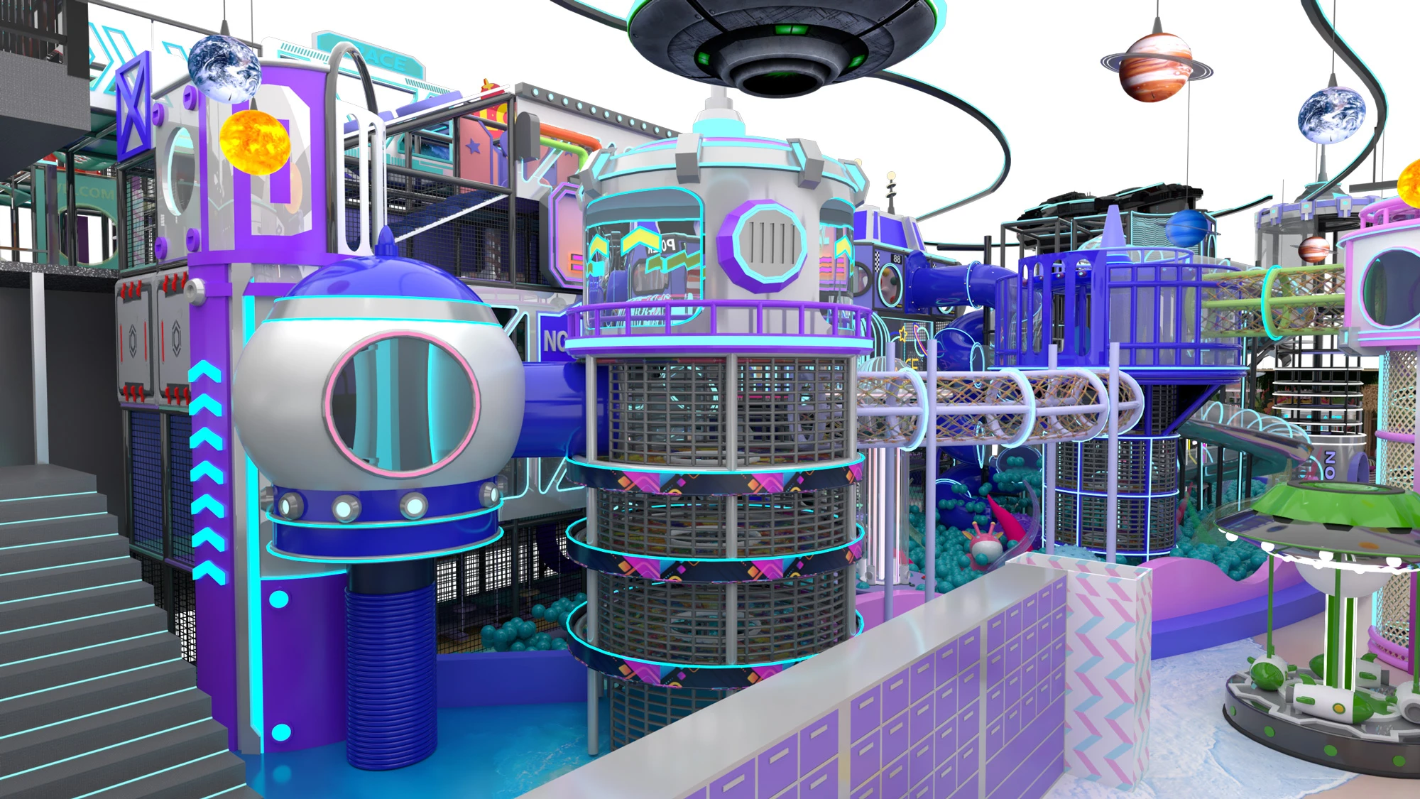 Детский игровой городок Космический Старт